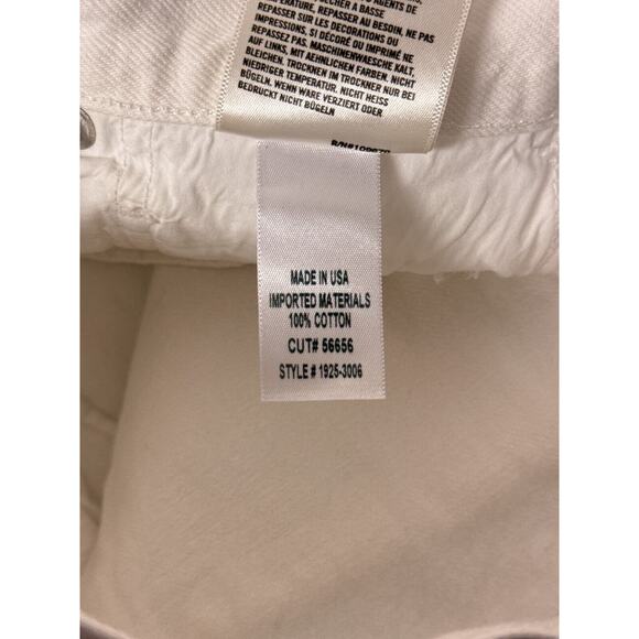 Citizens of Humanity Jeans 27 Womens Elle V Front White Denim Relax Straight - Picture 7 of 8